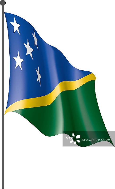 所罗门群岛国旗上图片素材