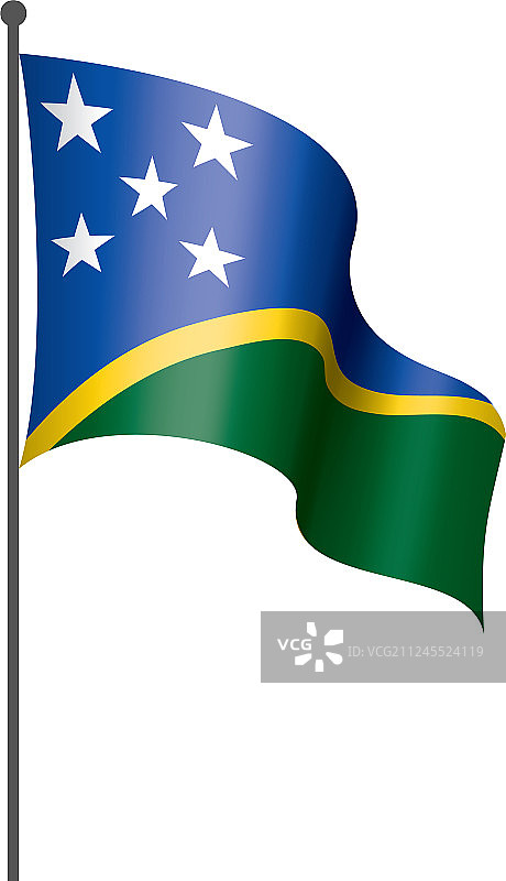 所罗门群岛国旗上图片素材