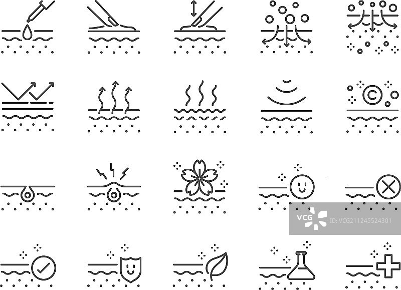 皮肤纹理图标集图片素材