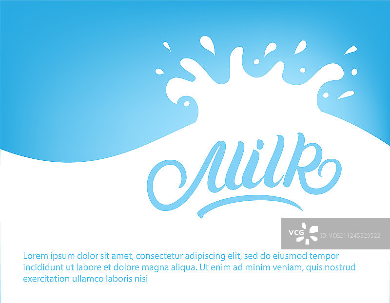 具有逼真飞溅和液滴的牛奶波浪图片素材