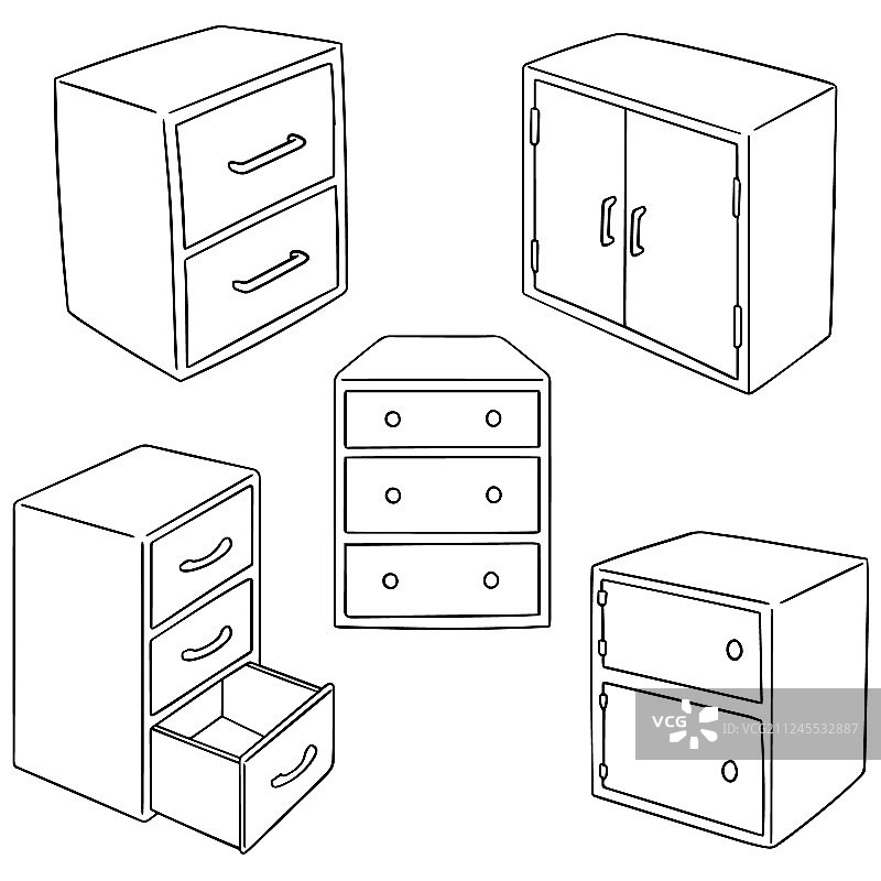 抽屉组合图片素材