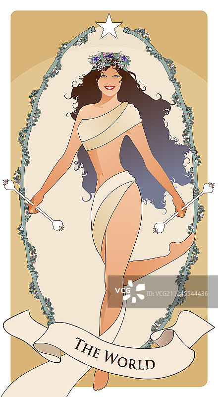 大阿卡那塔罗牌：精美世界牌图片素材