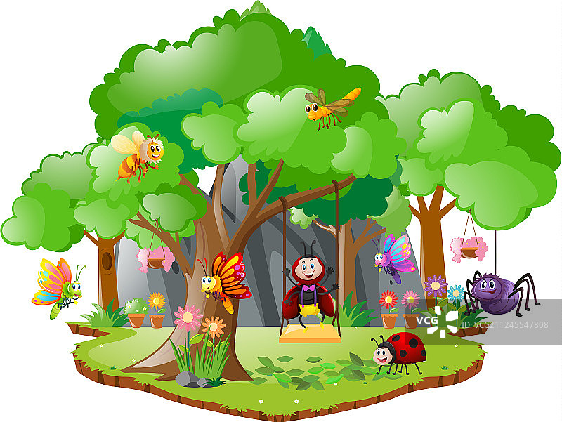 森林中的昆虫图片素材