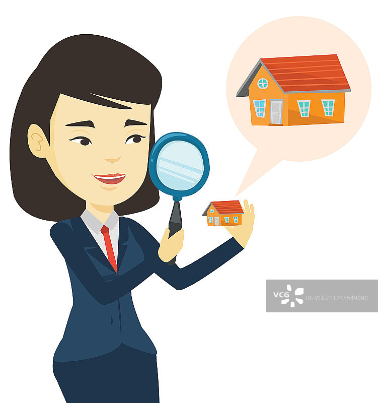 寻找房屋的女人图片素材