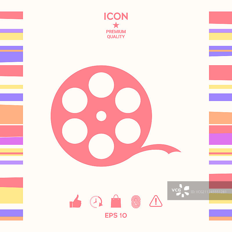 电影胶片符号图片素材