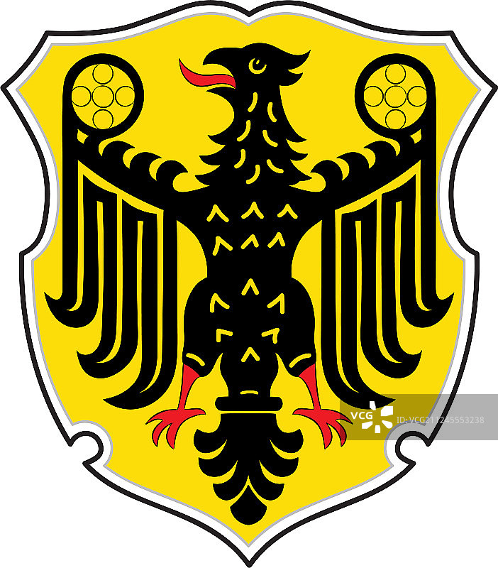 德国下萨克森州戈斯拉尔市徽图片素材