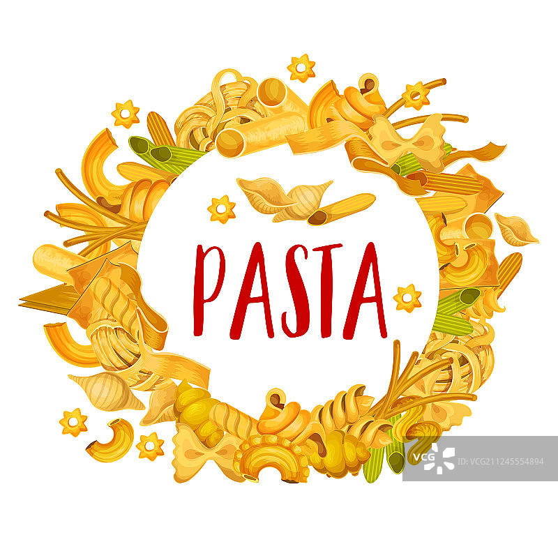 意大利面：通心粉和意大利面框架图片素材