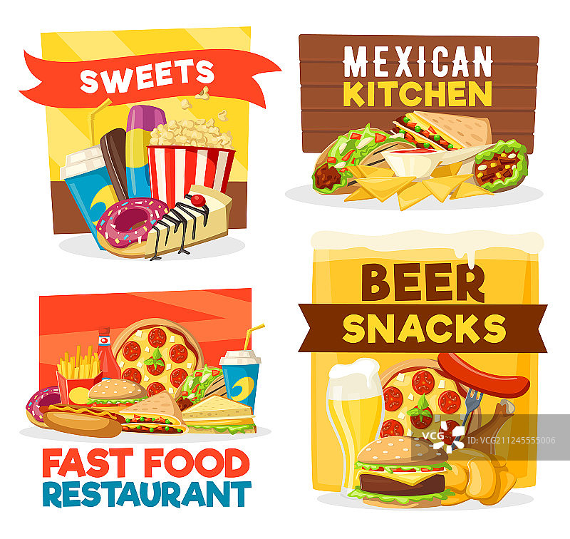 快餐店小吃和吧台图片素材