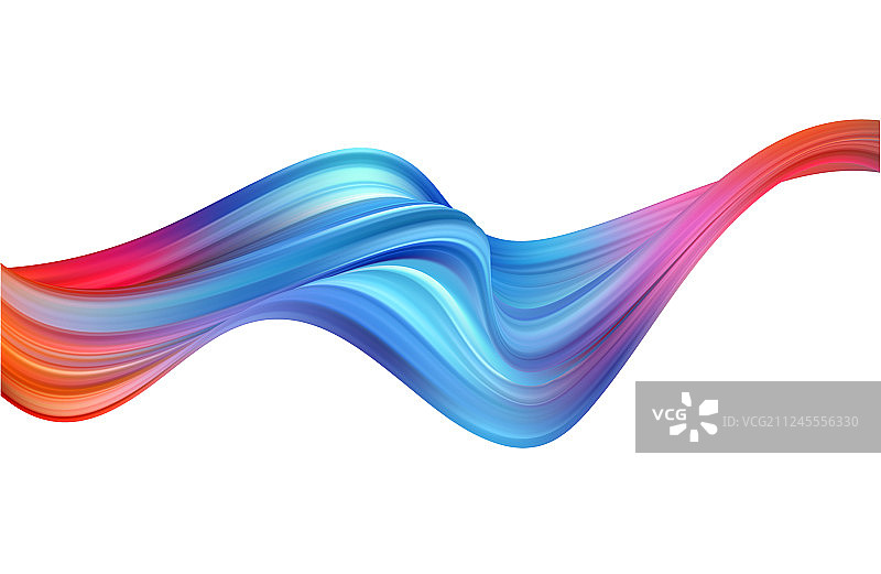 现代彩色流动海报波浪液体形状中图片素材