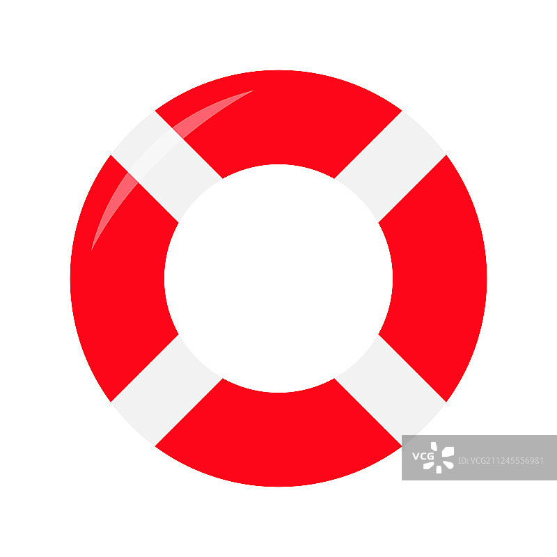 红色救生圈图标图片素材