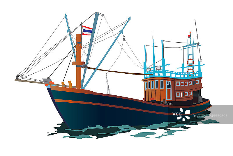 泰国渔船图片素材