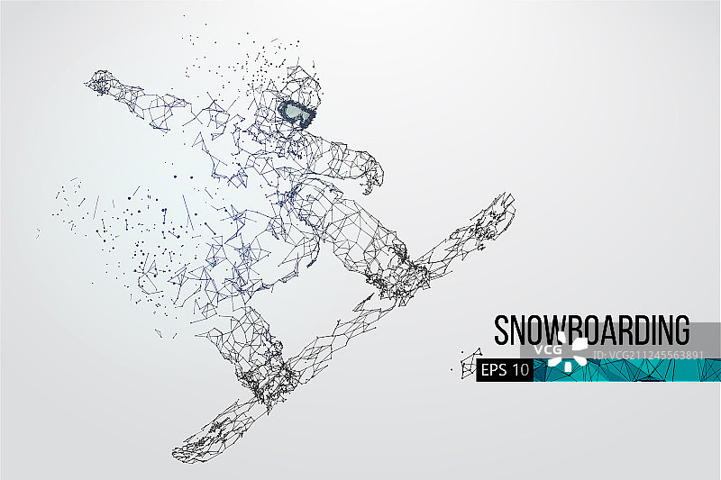 滑雪者剪影图片素材