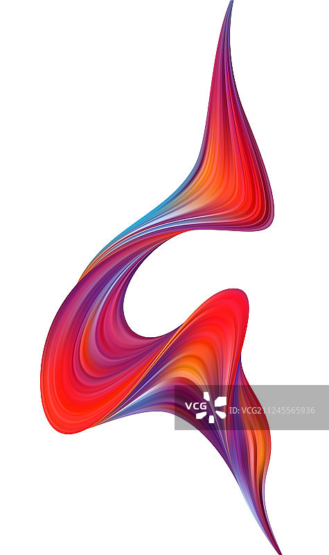 现代彩色流动海报波浪液体形状中图片素材