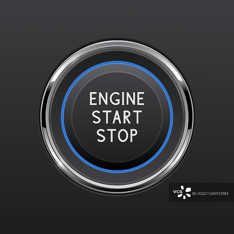 汽车仪表盘引擎启动停止按钮图片素材