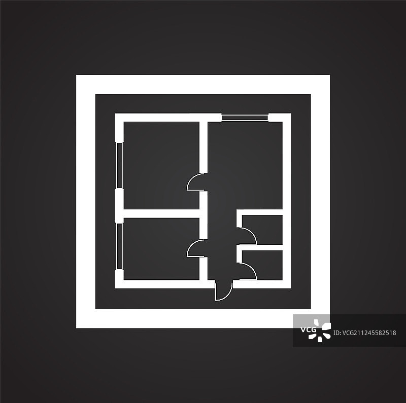 家居蓝图图标背景图片素材