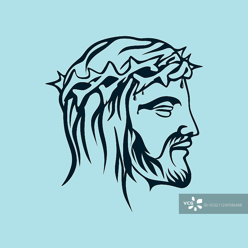 耶稣基督的脸图片素材