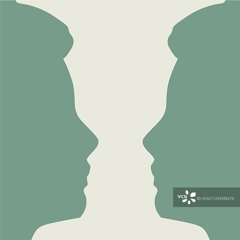头部剪影图片素材