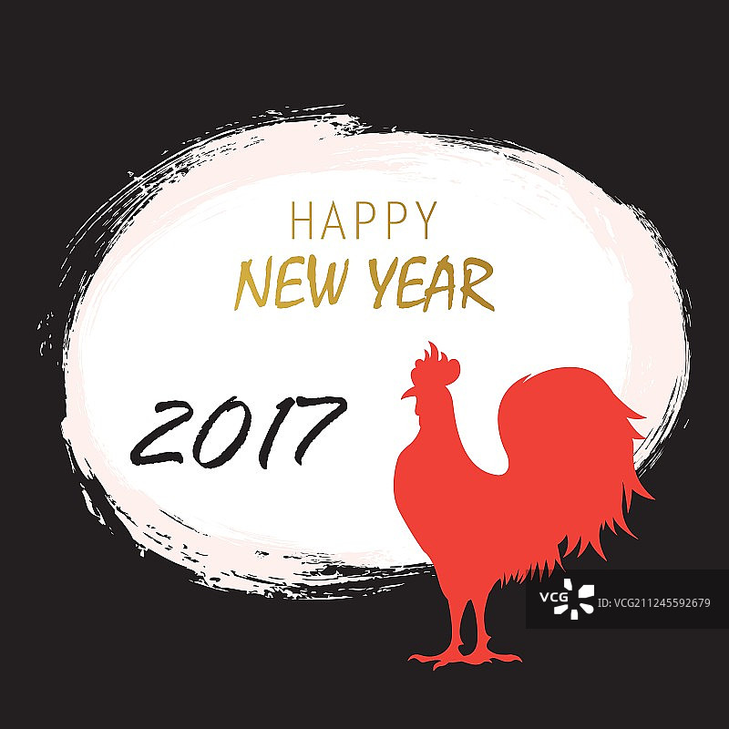 中国日历上的鸡年图片素材