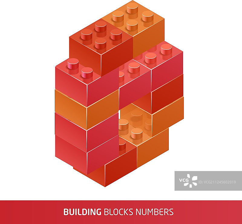 2.5D塑料积木和瓷砖图片素材