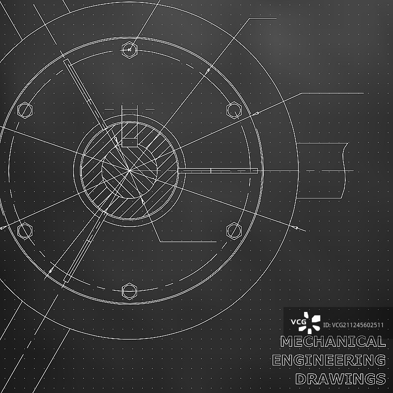 机械工程图纸图片素材