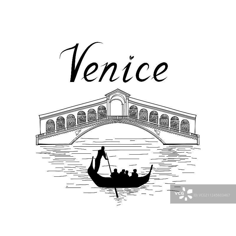 威尼斯著名景点意大利旅游背景图片素材