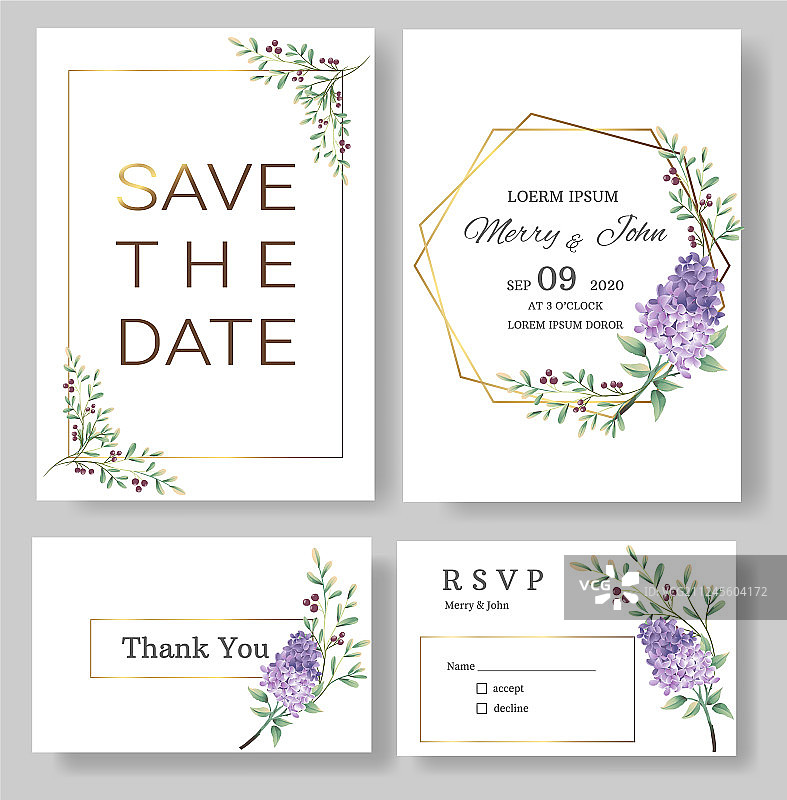 结婚请柬卡片日期素材图片素材