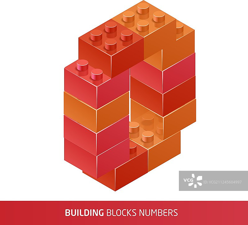 2.5D塑料积木和瓷砖图片素材