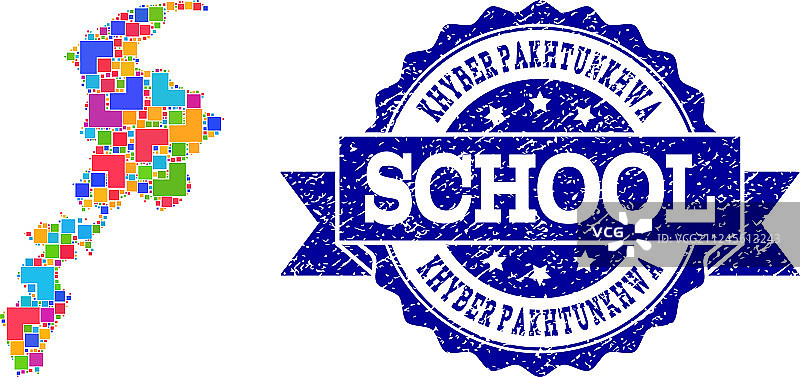 拉帕尔马岛SARS病毒马赛克地图图片素材