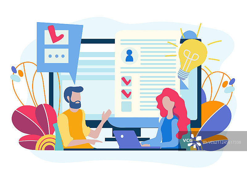 招聘概念测试图片素材