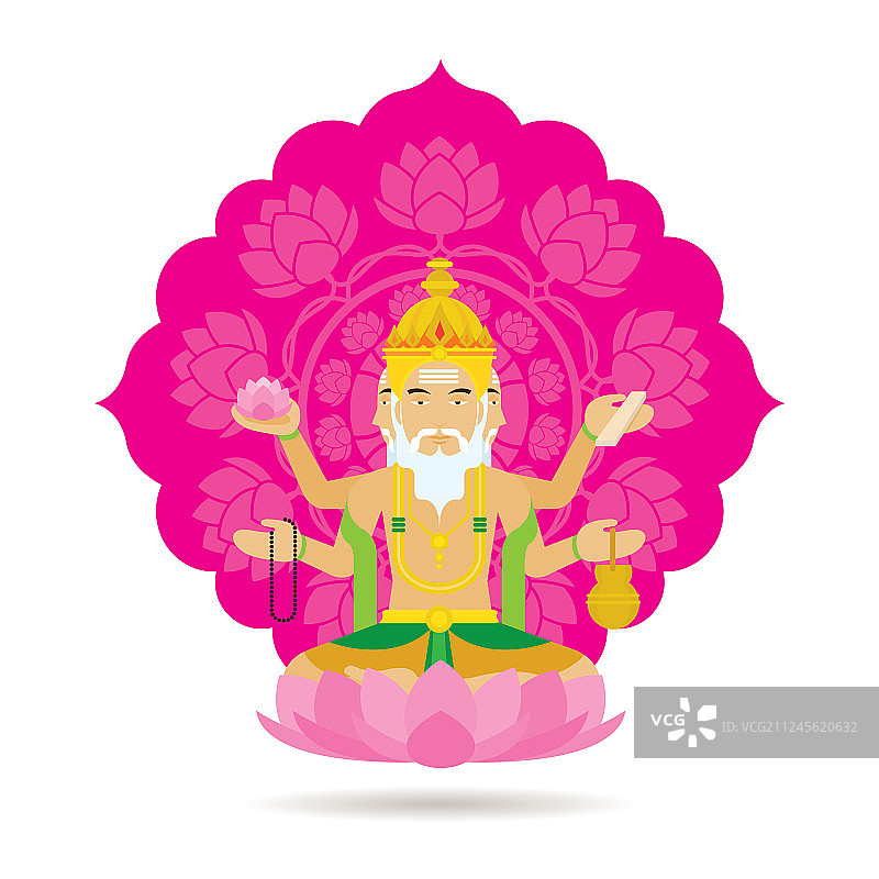 印度教神梵天图片素材