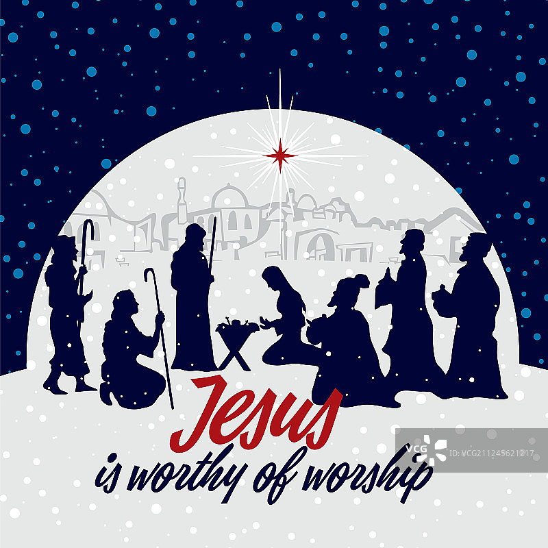 耶稣基督的诞生图片素材