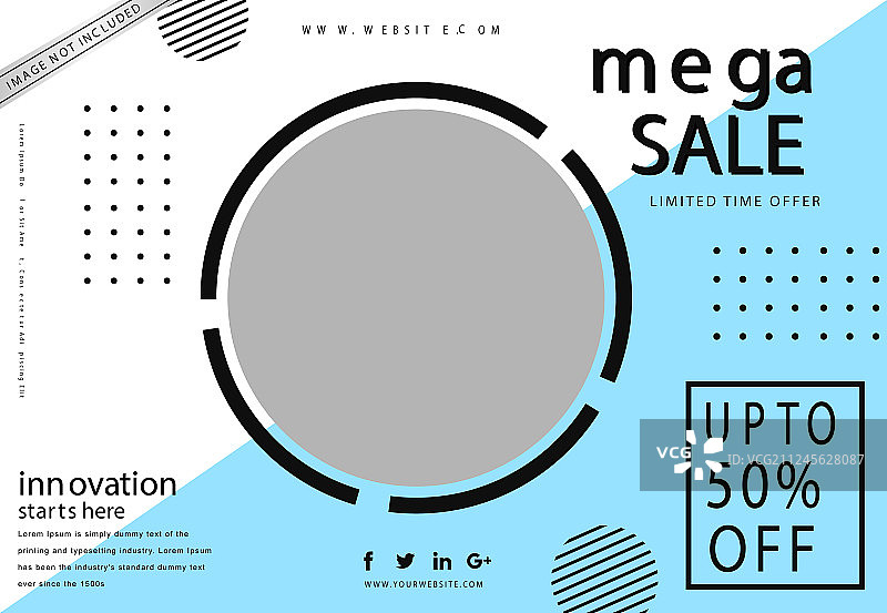 现代促销banner模板图片素材