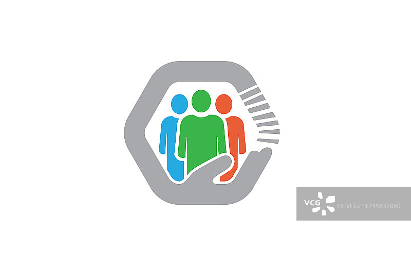 人物关怀标志图片素材