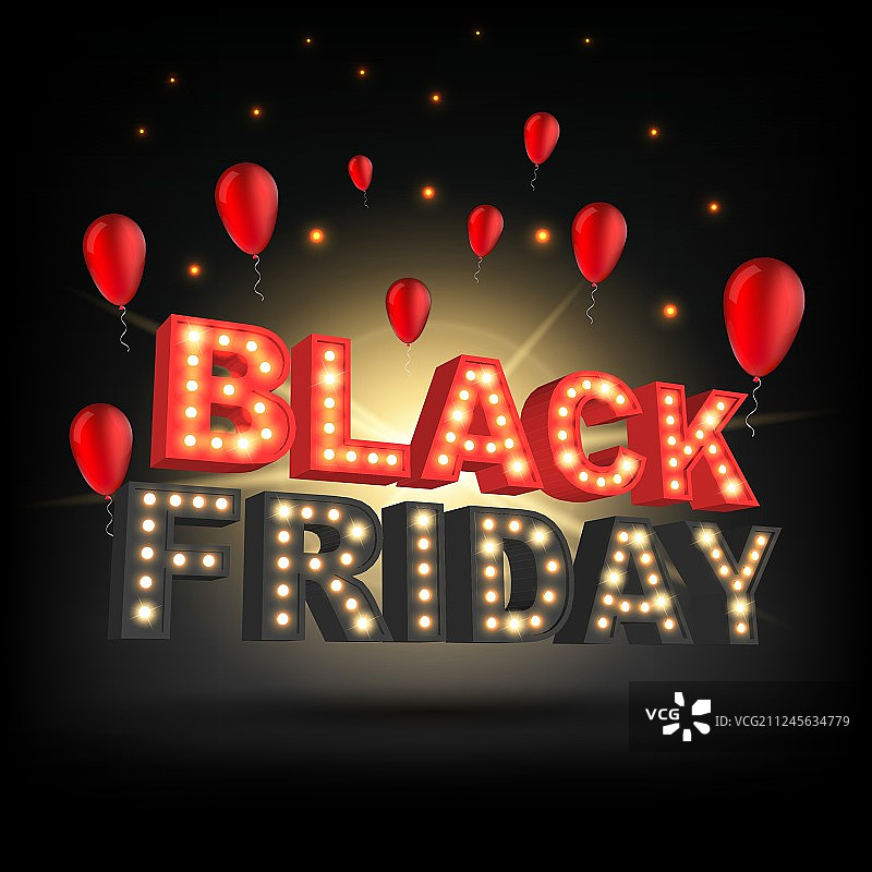 抽象的黑色星期五销售布局图片素材