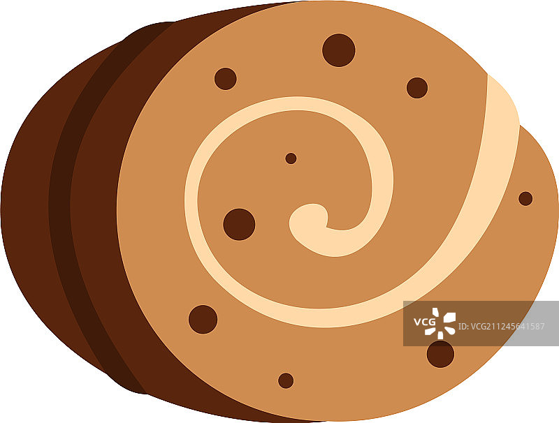 甜奶油卷图标图片素材