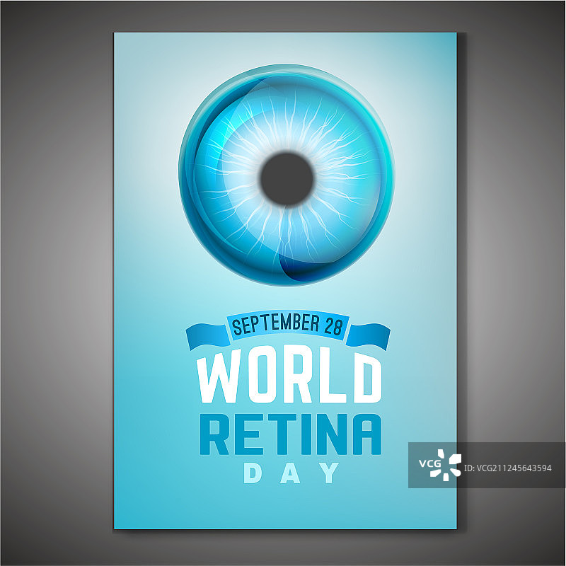 视网膜日海报图片素材