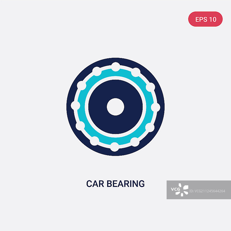 汽车零件概念双色汽车轴承图标图片素材