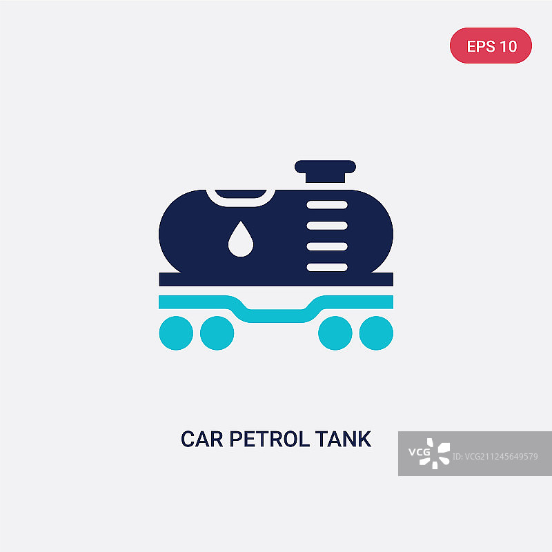 双色汽车油箱图标图片素材