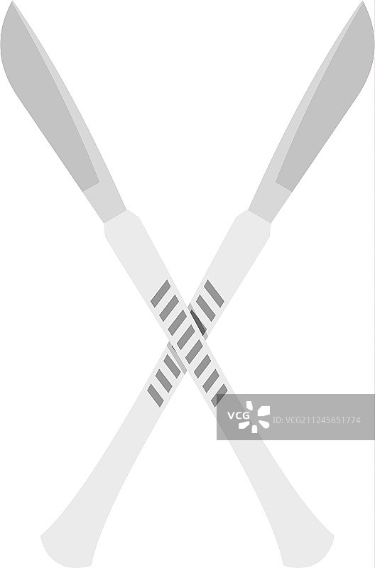 交叉的手术刀图标图片素材