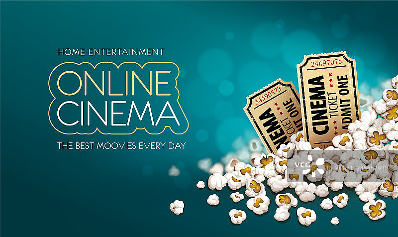 金色电影票图片素材