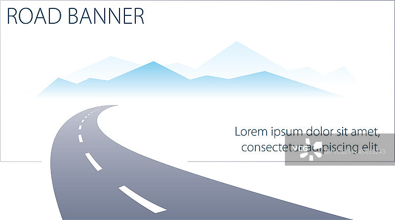 完美设计的乡村弯曲公路图片素材