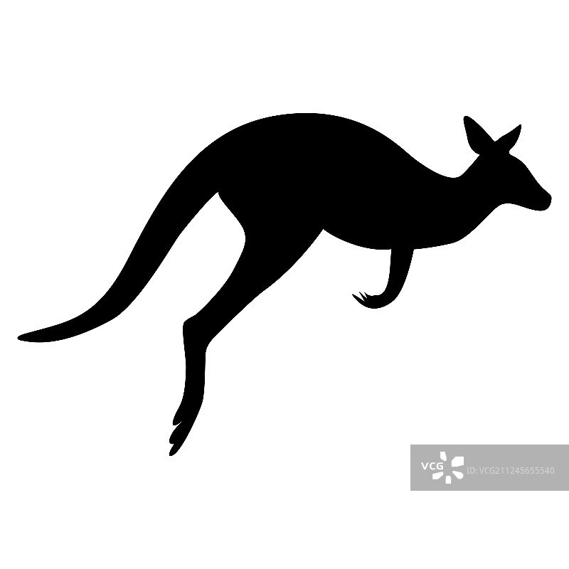 澳大利亚的袋鼠标志图片素材