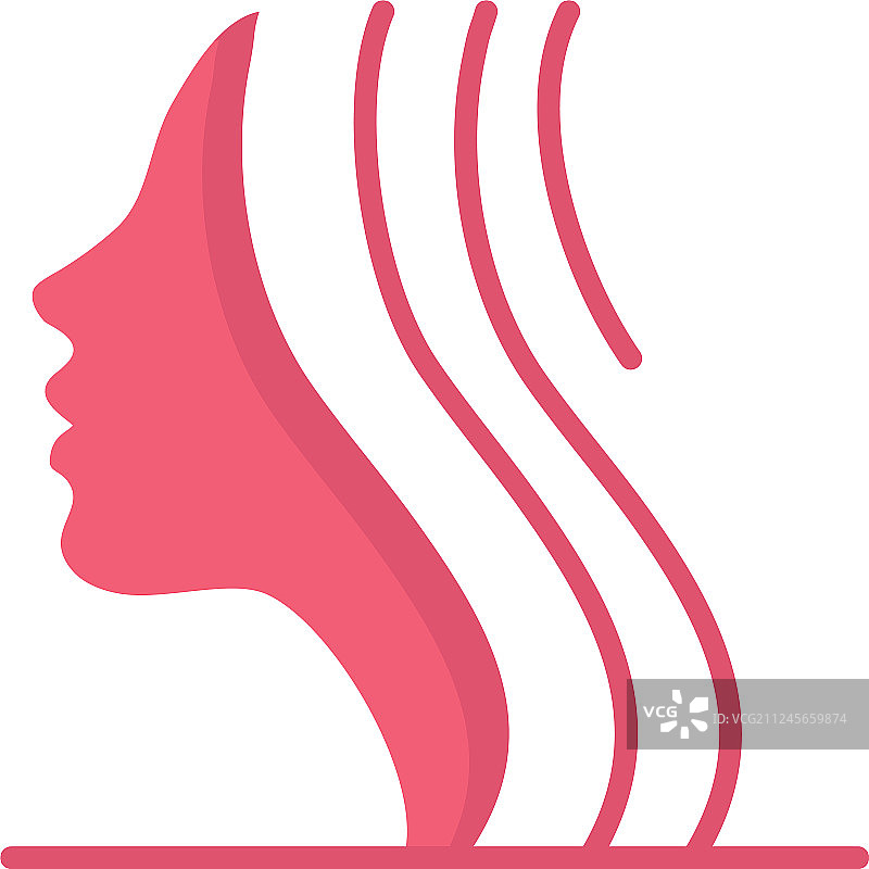 女性扁平风格图标图片素材