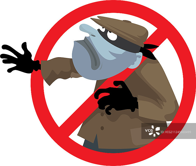 防盗标志图片素材