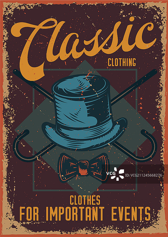 帽子和手杖图片素材