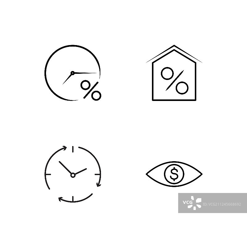 业务简单概述图标集图片素材