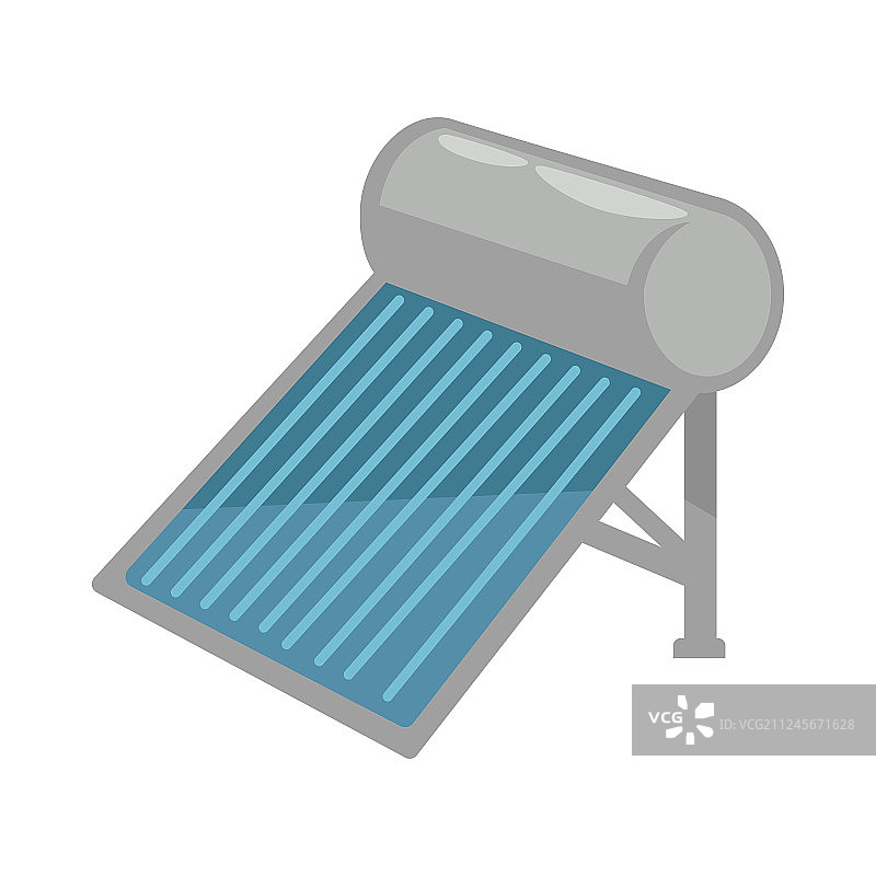 闪亮金属外壳太阳能电池图片素材