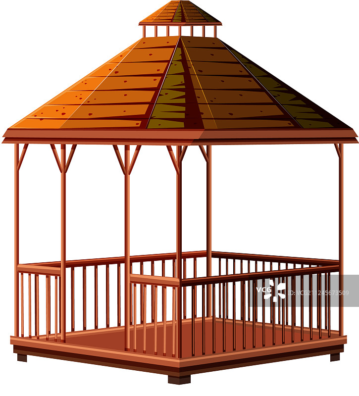 木制展馆建筑设计图片素材