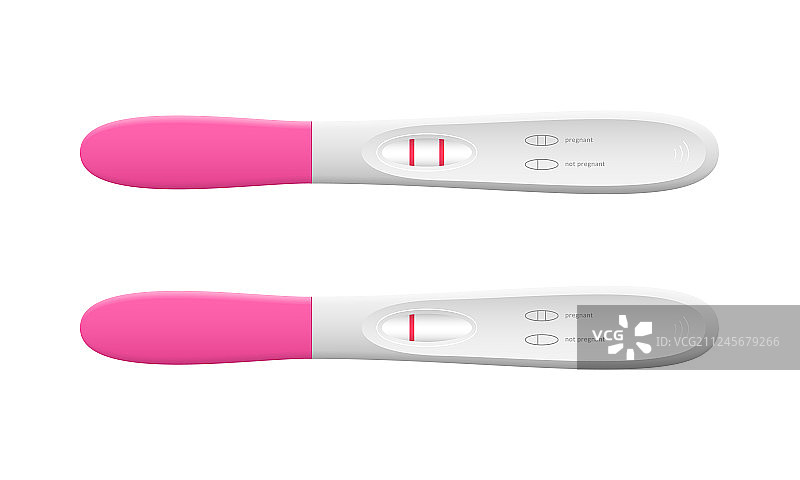 逼真3D验孕棒套装图片素材