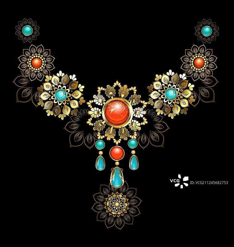 绿松石和碧玉珠宝图片素材